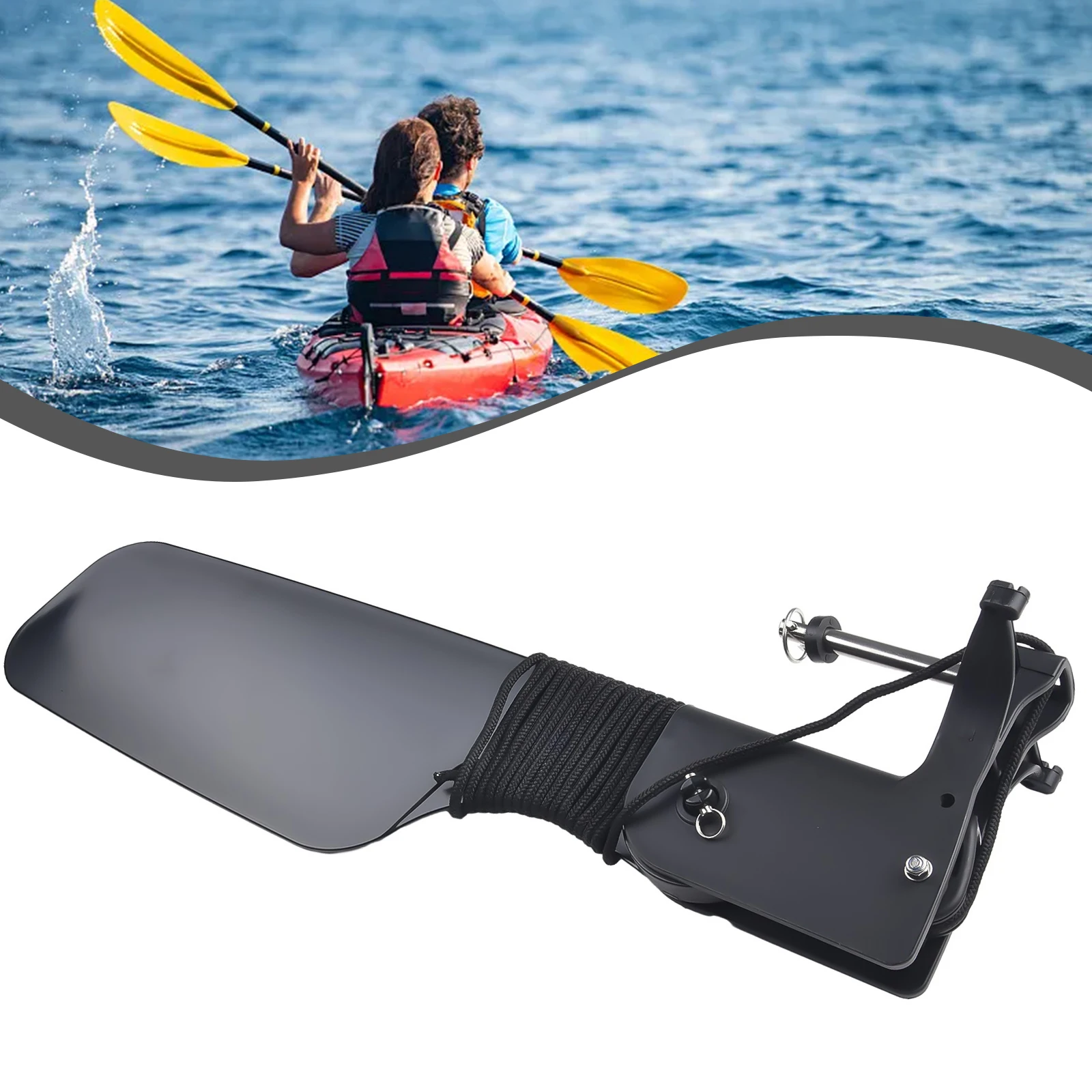 Timón de cola grande para Kaya - Fishing Kayak Cart reseña y precio
